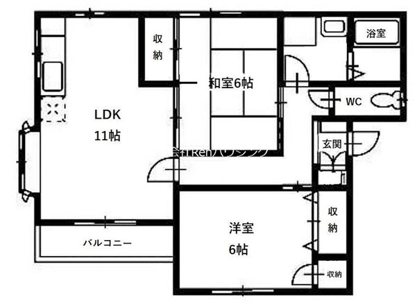 グリーンビューハイツの物件間取画像